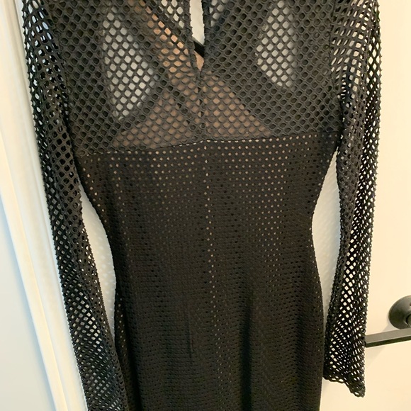 BCBG Max Azria black long sleeve mini dress - Picture 4 of 4